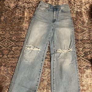 MADEWELL SUPER WIDE LEG JEANS